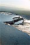 Terrasses de travertin, Pamukkale, patrimoine mondial de l'UNESCO, Anatolie, Turquie, Asie mineure