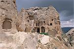 Habitations troglodytiques, près de Göreme, Cappadoce, Anatolie, Turquie, Asie mineure, Asie