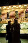 Women looking at gold in the Grand Bazaar, Istanbul, Turkey, Europe