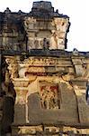 Les grottes d'Ellora, temples coupé en roche, patrimoine mondial UNESCO, près de Aurangabad, Maharashtra, Inde, Asie