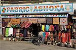 Rajasthani fabirc shops, Udaipur, Rajasthan state, India, Asia