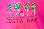 Colourful beach wraps for sale, Manuel Antonio, Costa Rica, Central America