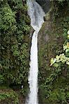 La cascade de la paix sur les pentes de la Poas Volcano (Costa Rica), l'Amérique centrale