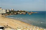 The beach, Biarritz, Basque country, Pyrenees-Atlantiques, Aquitaine, France, Europe