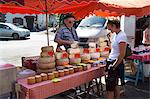 Monday Market at St. Jean Pied de Port, Basque country, Pyrenees-Atlantiques, Aquitaine, France, Europe