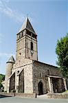 Old church in St. Etienne de Baigorry, Basque country, Pyrenees-Atlantiques, Aquitaine, France, Europe