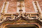 Über der Tür zum Eingang in die Bibliothek des Collegium Maius Museum der Jagiellonen-Universität, die älteste Universität, Gebäude und verbunden mit Copernicus, Old Town District, Krakow (Krakau), UNESCO Weltkulturerbe, Polen, Europa