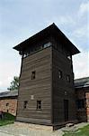 Guard post, Auschwitz concentration camp, near Krakow (Cracow), Poland, Europe