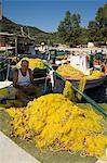 Fishing boats, Poli Bay, Ithaka, Ionian Islands, Greece, Europe