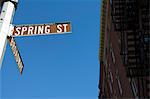 Spring Street, Soho, Manhattan, New York City, New York, Vereinigte Staaten von Amerika, Nordamerika