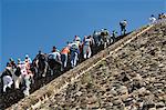 Pyramide de la 150AD de Sun, Teotihuacan, à 600AD et plus tard utilisé par les Aztèques, patrimoine mondial UNESCO, au nord de Mexico, au Mexique, en Amérique du Nord