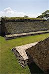 The ball court, the ancient Zapotec city of Monte Alban, UNESCO World Heritage Site, near Oaxaca City, Oaxaca, Mexico, North America