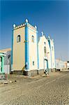 Church in main square, Sal Rei, Boa Vista, Cape Verde Islands, Africa