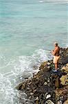 Fishing, Santa Maria, on the island of Sal (Salt), Cape Verde Islands, Africa