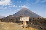 Le volcan de Pico de Fogo en arrière-plan, Fogo (feu), îles du Cap-vert, Afrique