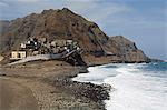 Coast near Ribiera Grande, Santo Antao, Cape Verde Islands, Atlantic, Africa