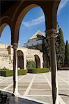 District de patio de la Monteria, Real Alcazar, Santa Cruz, Séville, Andalousie (Andalucia), Espagne, Europe