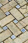 Azulejos tile work in the Mudejar style, Real Alcazar, Santa Cruz district, Seville, Andalusia (Andalucia), Spain, Europe