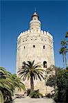 Torre del Oro, El Arenal District, Sevilla, Andalusien, Spanien, Europa