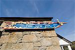 New Inn, das einzige Pub auf der Insel Tresco, Isles of Scilly, aus Cornwall, Vereinigtes Königreich, Europa