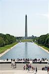 Washington Monument vom Lincoln Memorial, Washington D.C. (District Of Columbia), USA, Nordamerika