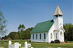 Church, Tilghman Island, Talbot County, Chesapeake Bay area, Maryland, United States of America, North America