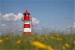 Leuchtturm am Grisetaodde, Midtjylland, Jylland, Dänemark