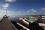 Dock on a Lake Near the Gulf Coast and Merida, Mexico