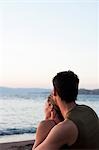 Couple Watching Seaside