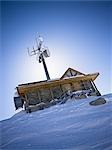 Tour de télécommunications au sommet de la crête de Whistler, Whistler, Colombie-Britannique, Canada