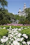 City Hall Park Fountain, Manhattan, New York City, New York, USA