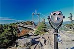 View Finder and Suspension Bridge, Grandfather Mountain, North Carolina, USA