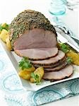 Pineapple Ham With Coriander Crust