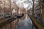 Canal, Amsterdam, Pays-Bas