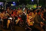 Motorbike traffic,Ho Chi Minh City,Vietnam