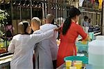 Nuns selling drink,Chua Vinh Trang,My Tho,Vietnam