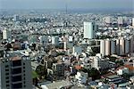 A panoramic view of Ho Chi Minh City from Saigon Trade Centre,Vietnam