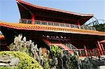 Chinese architecture at the Middle Kingdom lowland garden,Ocean Park,Hong Kong