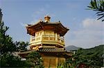 Pagoda in Chi Lin Nunnery Chinese Garden,Diamond Hill,Hong Kong