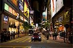 Streetscape in Causeway Bay,Hong Kong