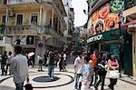 Rua des Domingos shopping street,Macau