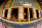 Prayer wheels in Songzanlin Temple,Shangri-La,China