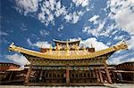 Façade du Temple Songzanlin, Shangri-La, Chine