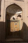 Porte d'une mosquée, vieille Kachgar, Xinjiang Uyghur, district autonomie, Silkroad, Chine