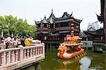 Huxin ting (pavillon du lac mid), Yu Garden, Shanghai, Chine