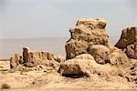 Taizong ruines, Turpan, district d'autonomie ouïghour du Xinjiang, Chine