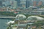 Paysage urbain par le biais de la Singapore Flyer (roue d'observation géant), Singapour