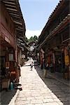 Magasin de souvenirs dans la vieille ville de Lijiang, Province du Yunnan, Chine