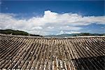 Tiled roof of Naxi people's folk house,Lijiang,China