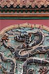 Wall decoration of dragon,North Tomb (Beiling,Zhaoling),Imperial tomb of Huang Taiji (2nd Emperor of Qing Dynasty),Shenyang,Liaoning Province,China